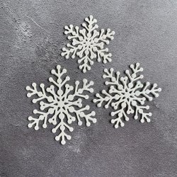 Simple and Basic Die "Snowflakes" 