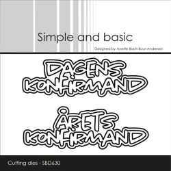 Simple and Basic Die "Dagens konfirmand/�rets konfirmand"