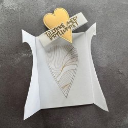 Simple and Basic Die "A6 Heartshaped Gatefold"