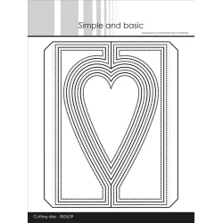 Simple and Basic Die "A6 Heartshaped Gatefold"