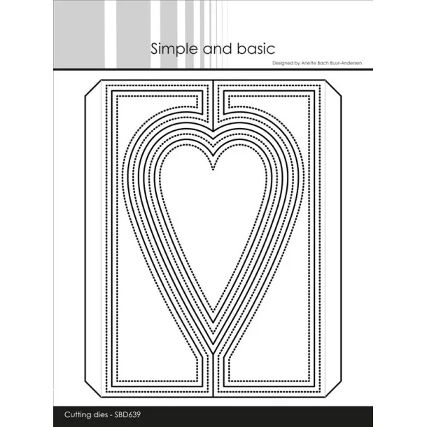 Simple and Basic Die "A6 Heartshaped Gatefold"
