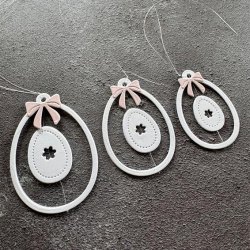 Simple and Basic Die "Easter Eggs" 