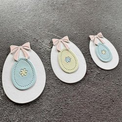 Simple and Basic Die "Easter Eggs" 