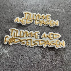 Simple and Basic Die "Tillykke med dagen" 
