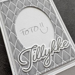 Simple and Basic Die "A7 Place Card" 