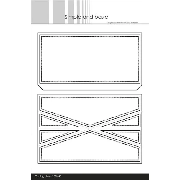 Simple and Basic Die "Mini slim - Folding Card" 