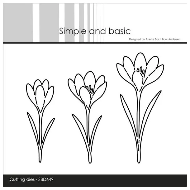 Simple and Basic Die "Beautiful Crocuses" 