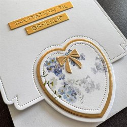 Simple and Basic Die "A6 - Heart Card front" 