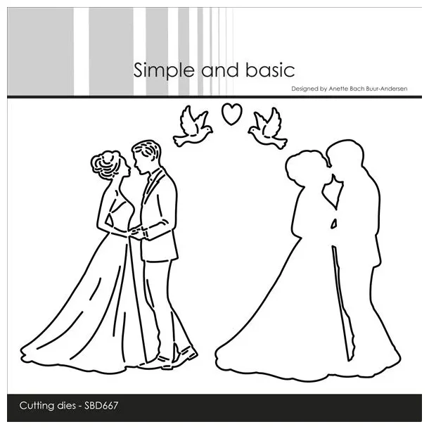 Simple and Basic Die "Wedding Couple" 