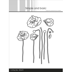 Simple and Basic Die "Poppies" 