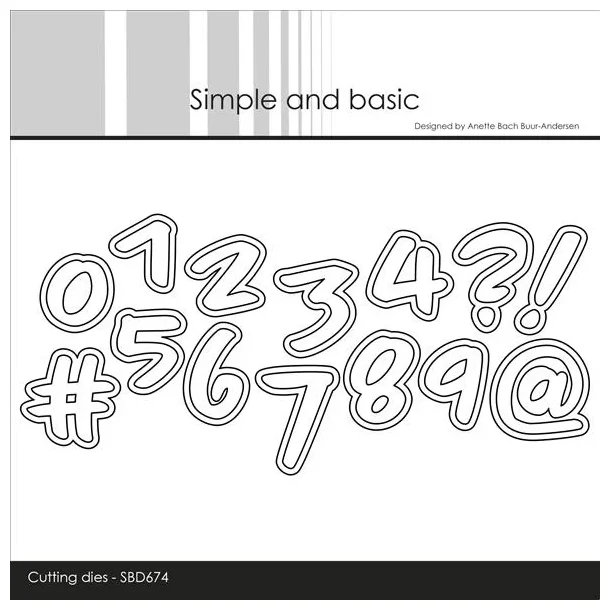 Simple and Basic Die "Numbers - Large" 