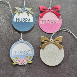 Simple and Basic Die "Sentiments in a Tag" 