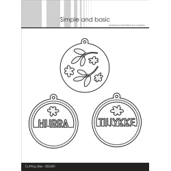 Simple and Basic Die "Sentiments in a Tag" 