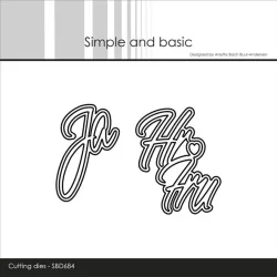 Simple and Basic Die "Ja + Hr &amp; Fru" 