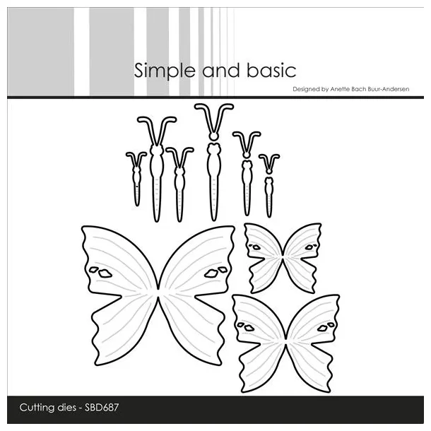 Simple and Basic Die "Butterflies" 