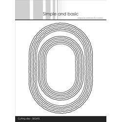 Simple and Basic Die "A6 &amp; A7 Ovals - Old Paper" 