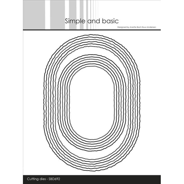 Simple and Basic Die "A6 &amp; A7 Ovals - Old Paper" 