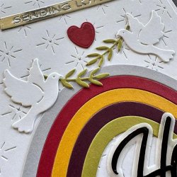 Simple and Basic Die "Doves, Love, Hope &amp; Peace" 
