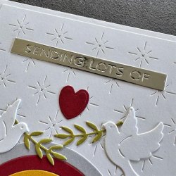 Simple and Basic Die "Doves, Love, Hope &amp; Peace" 