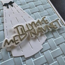 Simple and Basic Die "Tillykke med D�ben &amp; Tillykke med Navnet" 