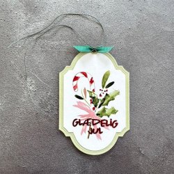 Simple and Basic Die "God Jul &amp; Gl�delig Jul" 