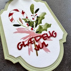 Simple and Basic Die "God Jul &amp; Gl�delig Jul" 