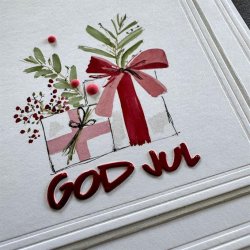Simple and Basic Die "God Jul &amp; Gl�delig Jul" 