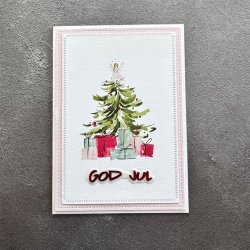 Simple and Basic Die "God Jul &amp; Gl�delig Jul" 