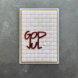 Simple and Basic Die "God Jul" 