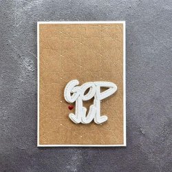 Simple and Basic Die "God Jul" 