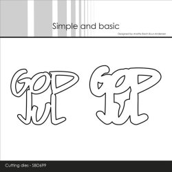 Simple and Basic Die "God Jul" 