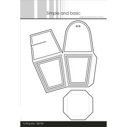 Simple and Basic Die "Small Basket with Closure" 