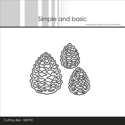 Simple and Basic Die "Small chubby Pine Cones" 