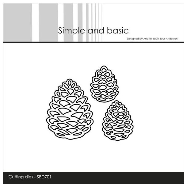 Simple and Basic Die "Small chubby Pine Cones" 