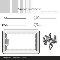 Simple and Basic Die "Gift Tag with Elegant Edges" 