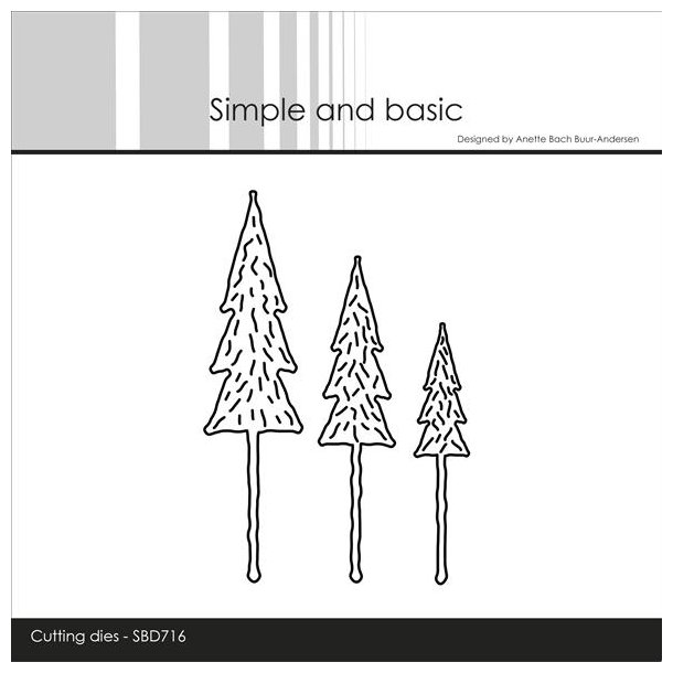 Simple and Basic Die "Small Pine Trees" 