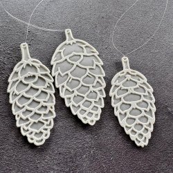 Simple and Basic Die "Pinecones - Outline" 