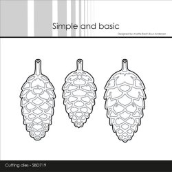 Simple and Basic Die "Pinecones - Solid" 