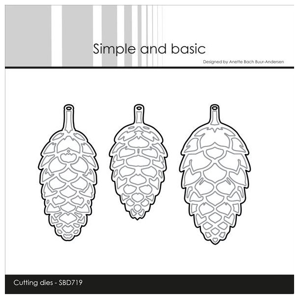 Simple and Basic Die "Pinecones - Solid" 
