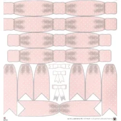 Karen Marie Klip: White &amp; Rose Dots, Big Bows