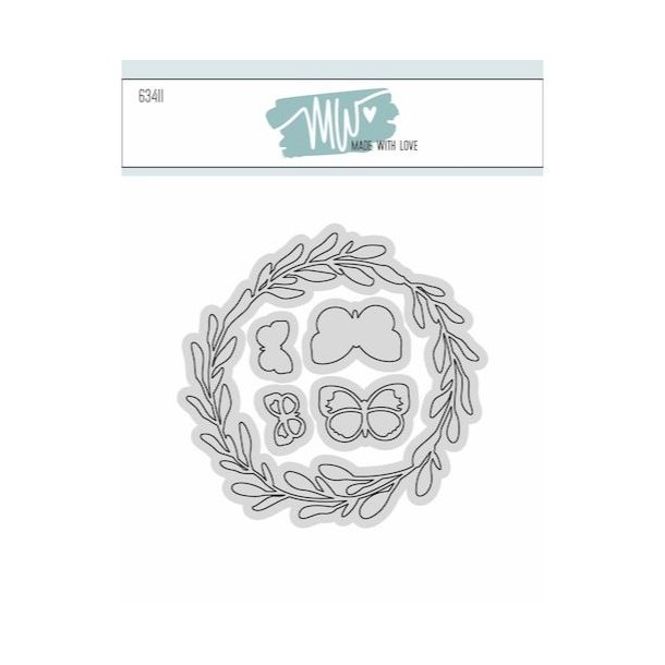 Made With Love Dies "Wreath and Butterflies" 