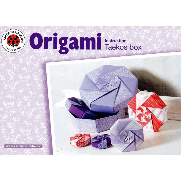 Karen Marie Klip: Origami Taekos Box - Instruktionshfte