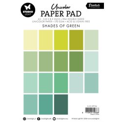 Studio Light - Unicolor Paper Pad: "Shades of Green"