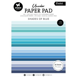 Studio Light - Unicolor Paper Pad: "Shades of Blue"