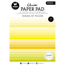 Studio Light - Unicolor Paper Pad: "Shades of Yellow"