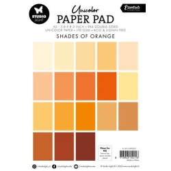 Studio Light - Unicolor Paper Pad: "Shades of Orange"