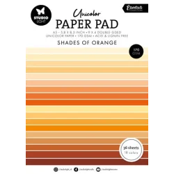 Studio Light - Unicolor Paper Pad: "Shades of Orange"