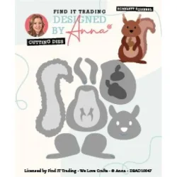 Designed by Anna Dies "Scarlett Squirrel" DBAD10047