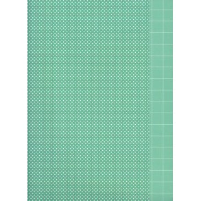 Karen Marie Klip: White & Turquoise Dots