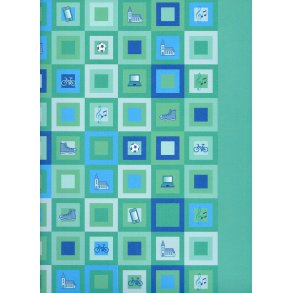 Karen Marie Klip: Blue Konfirmation Patchwork